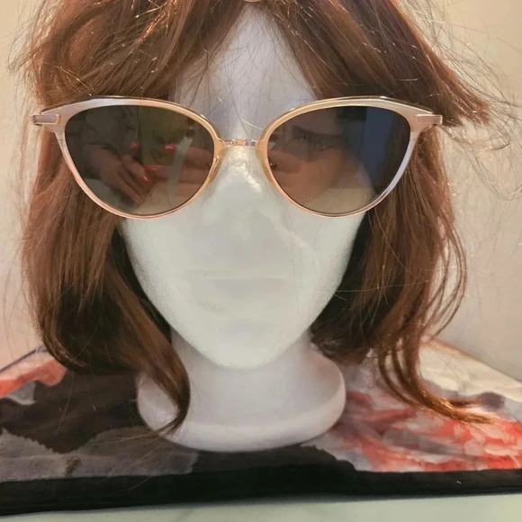 Bailey Nelson | Bonnie Rose Gold Frame Cat Eye Delicate Handcrafted Sunglasses - Picture 12 of 14